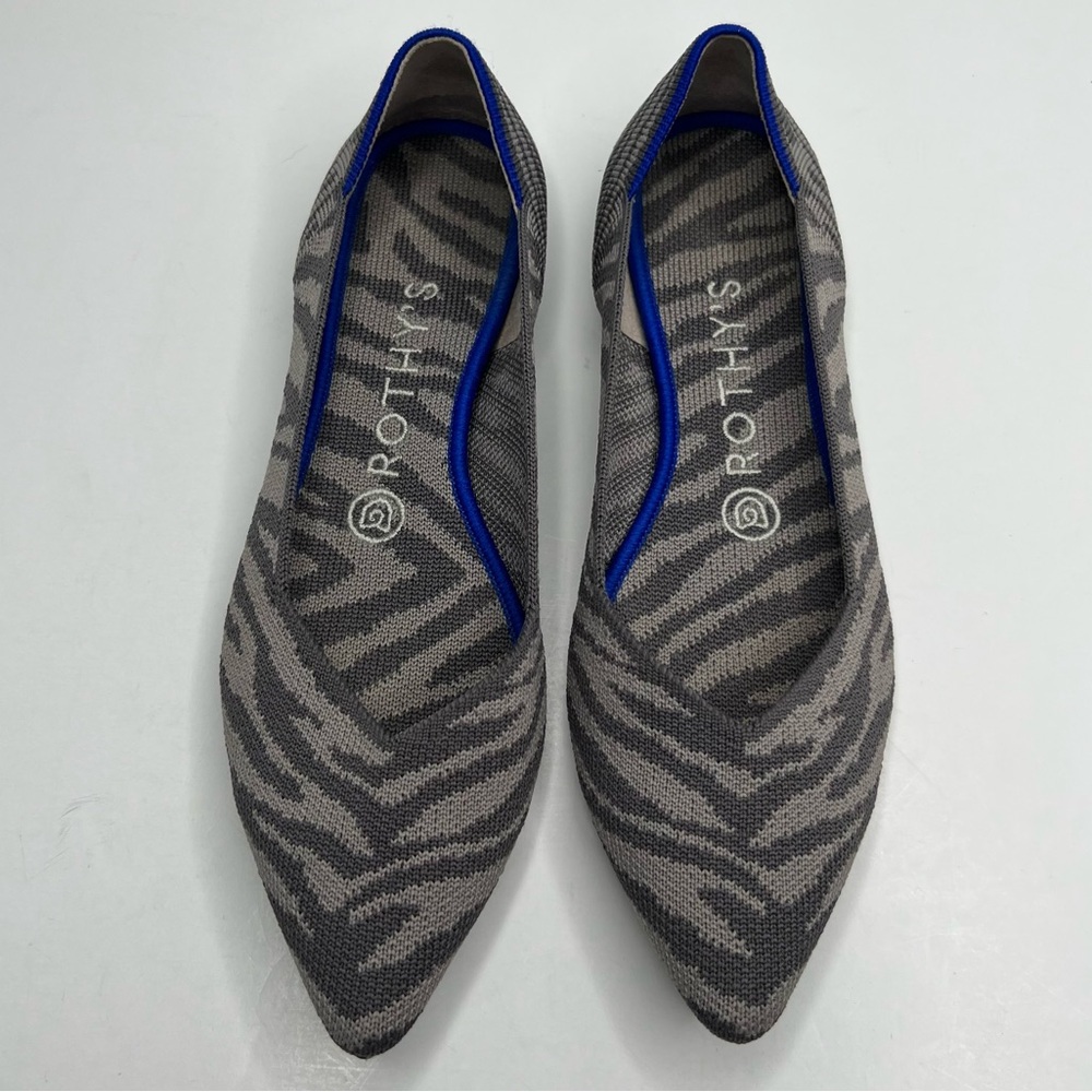 Rothy’s The Point Grey Zebra Size 7.5